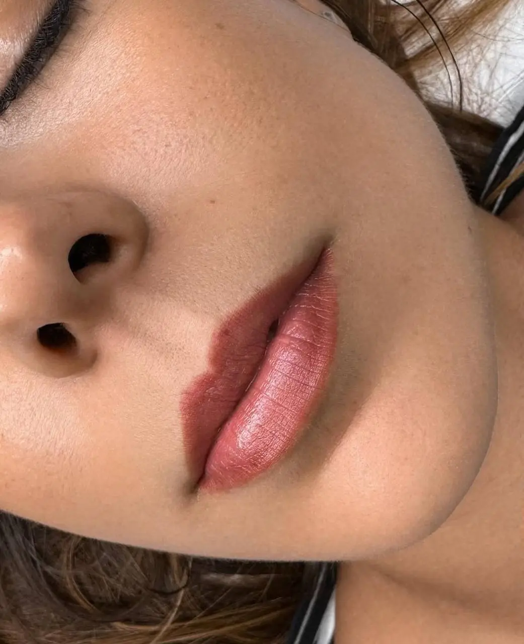 Micropigmentación de labios, resultado natural